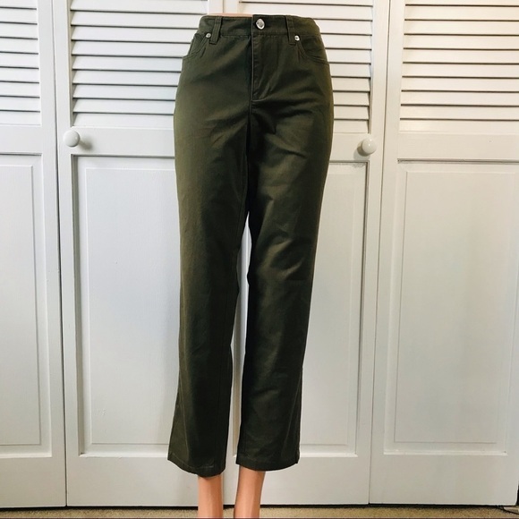 BROOKS BROTHERS Green Natalie Fit Pant Size 12P - Picture 11 of 11